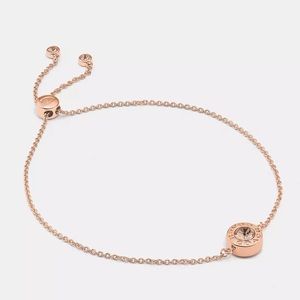 NEW•COACH ROSE GOLD SLIDER BRACELET